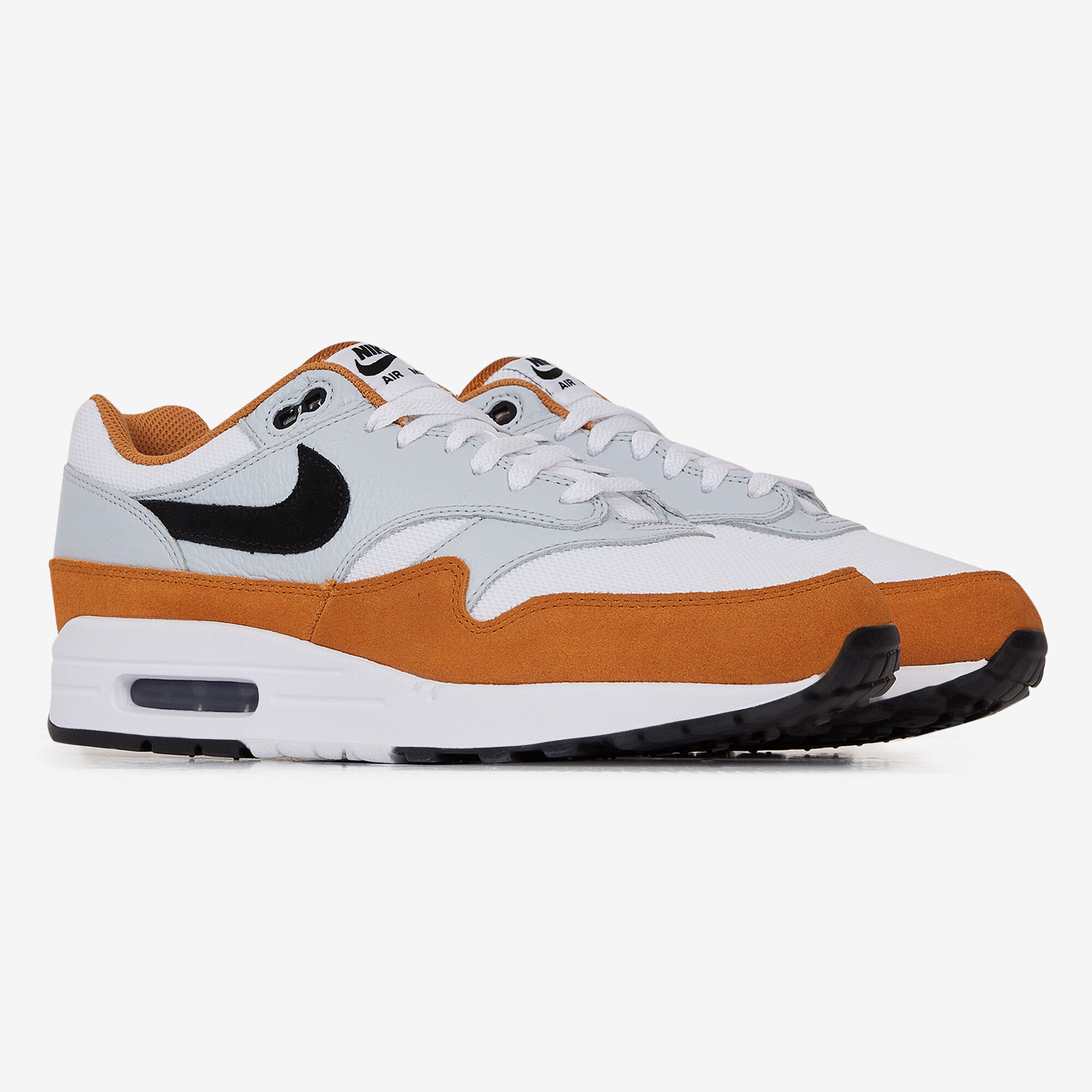 Nike air max 1 grijs oranje clearance