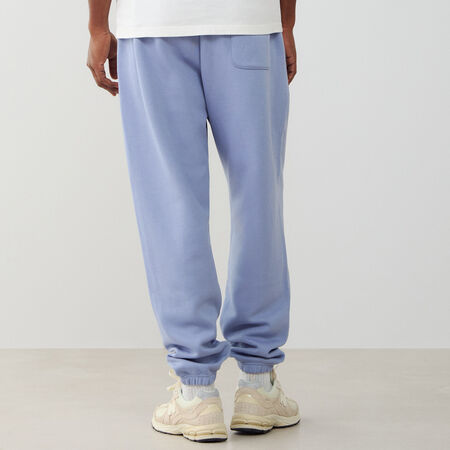 NEW BALANCE PANT JOGGER SMALL LOGO BLAUW/WIT HEREN