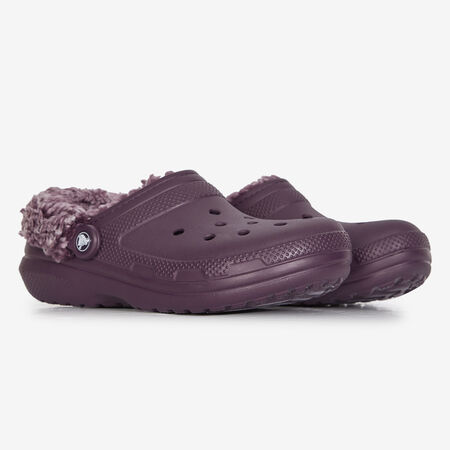 CROCS FLEECE LINED CLOG BORDEAUXROOD DAMES