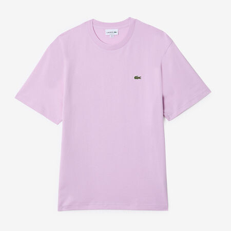 TEE SHIRT CLASSIC SMALL LOGO : ROZE/GROEN