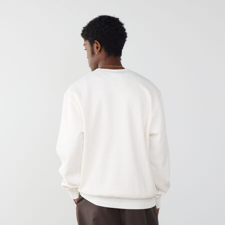 CHAMPION SWEAT CREW EMBROIDERED LOGO BEIGE HEREN