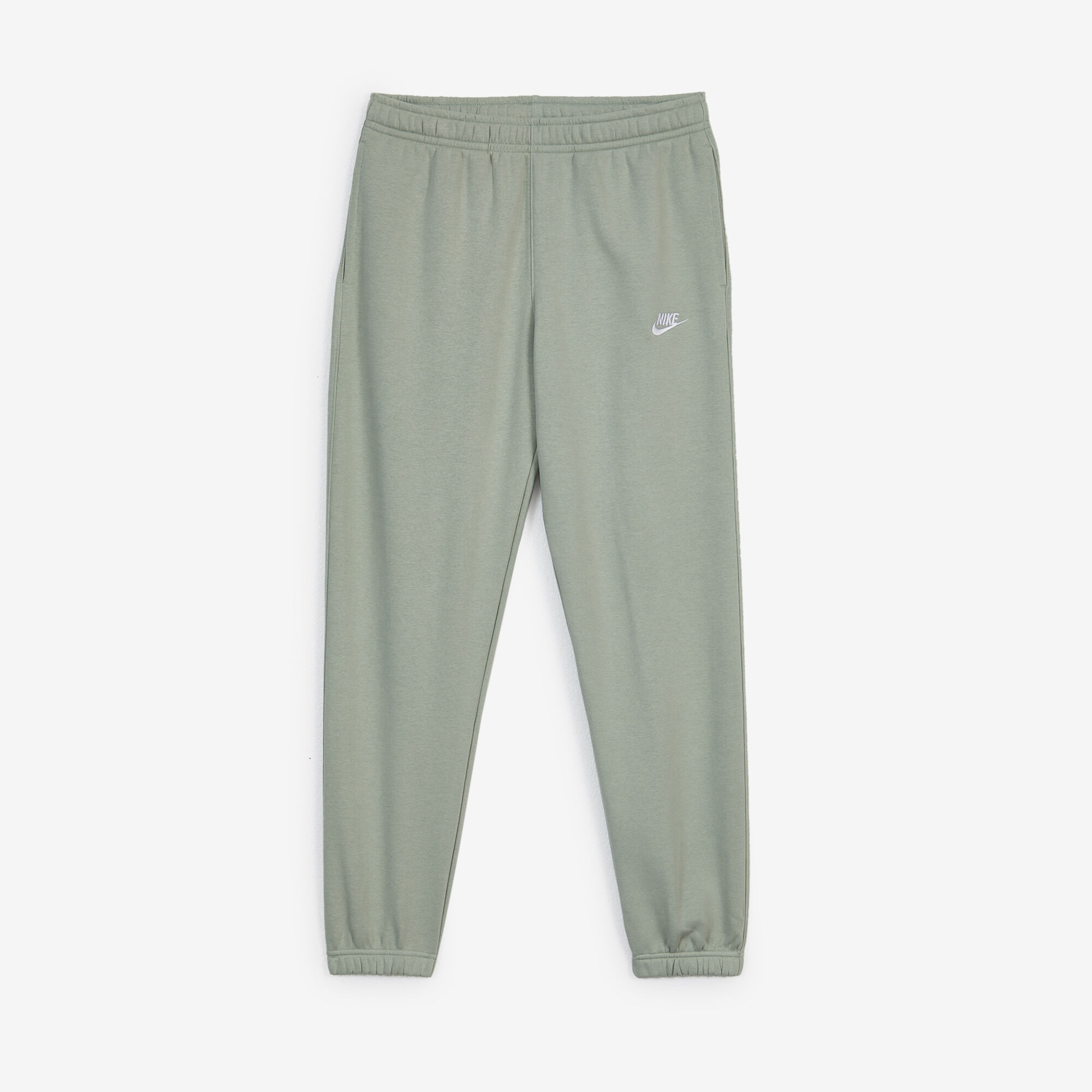 NIKE PANT JOGGER CLUB FLEECE VERT BLANC BROEK HEREN Courir