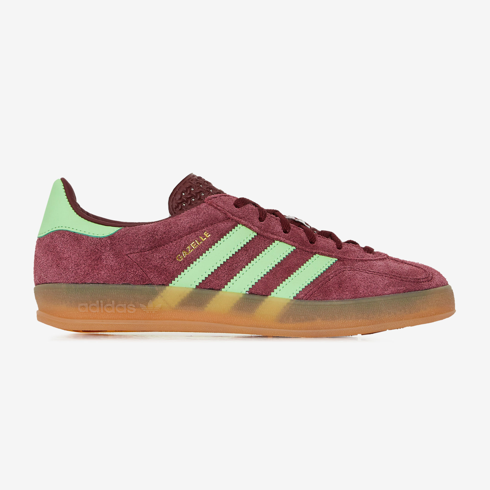 ADIDAS ORIGINALS GAZELLE INDOOR BORDEAUXROOD GROEN SNEAKERS DAMES Courir