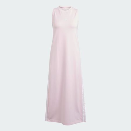 ADIDAS SPORTSWEAR Robe longue dos nageur 3 bandes Essentials Clear Pink / White DAMES