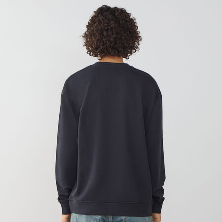 JORDAN SWEAT CREW CENTERED LOGO ZWART/WIT HEREN