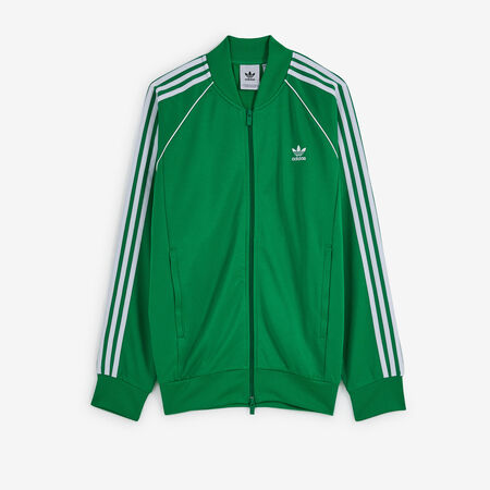 ADIDAS ORIGINALS FULL ZIP SUPERSTAR TRACKTOP JACK GROEN/WIT HEREN