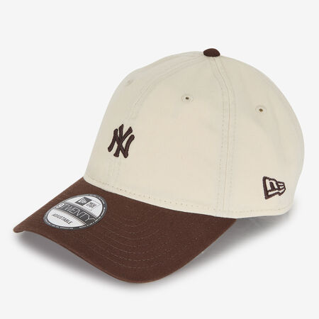 NEW ERA 9TWENTY NY MINI WASHED BEIGE/BRUIN HEREN