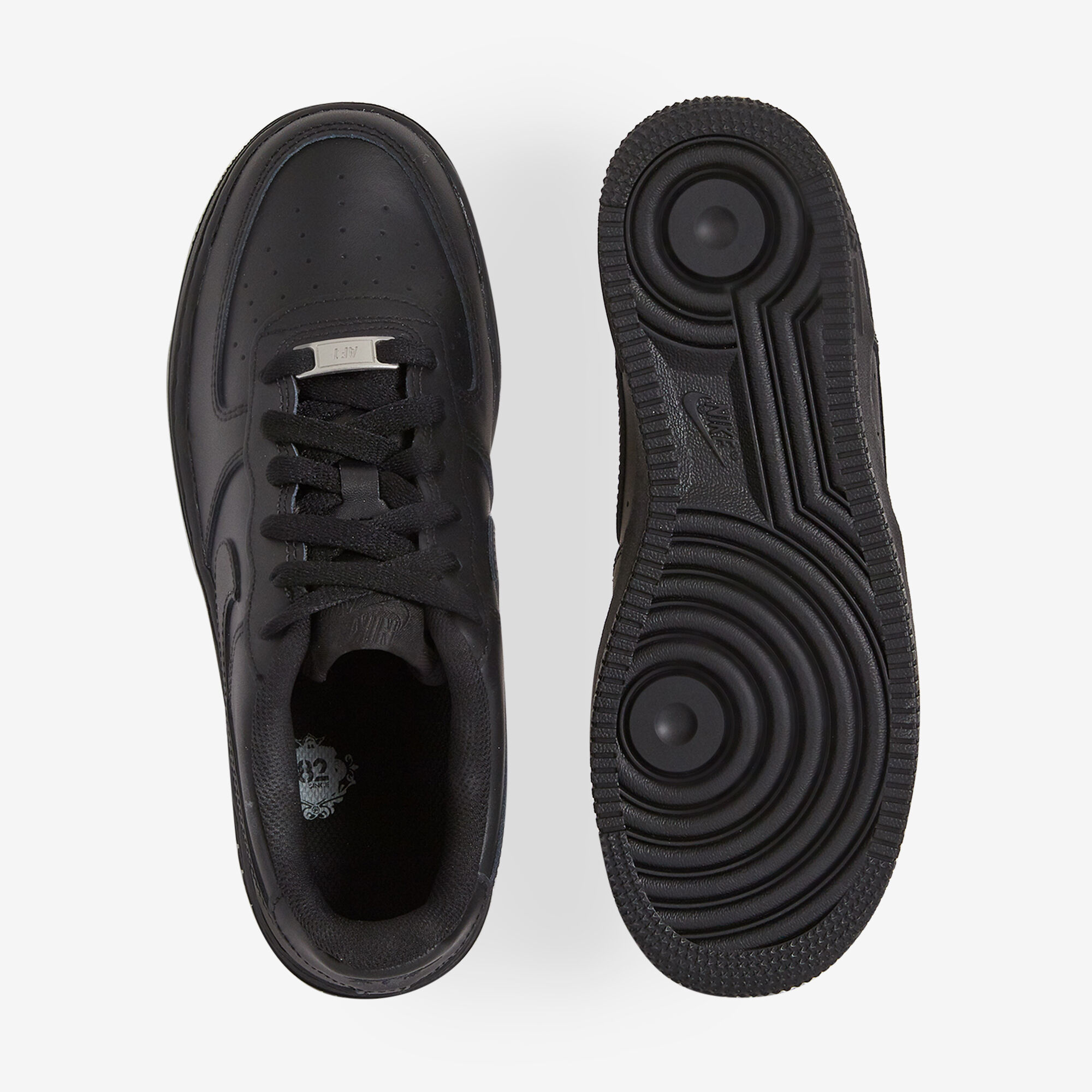 air force 1 kids black