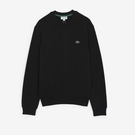 LACOSTE SWEAT CREW CLASSIC LOGO ZWART HEREN