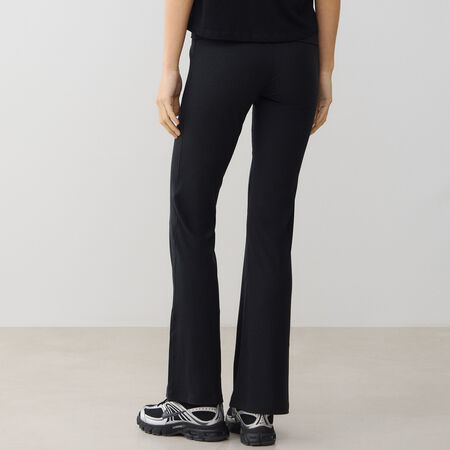 NIKE PANT WIDE LEG CHILL KNIT ZWART DAMES