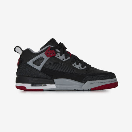 JORDAN SPIZIKE LOW : ZWART/ROOD