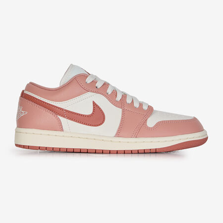 JORDAN AIR JORDAN 1 LOW WIT/ROOD DAMES
