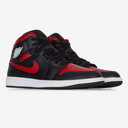 JORDAN air jordan 1 AIR JORDAN 1 MID ROOD/ZWART HEREN