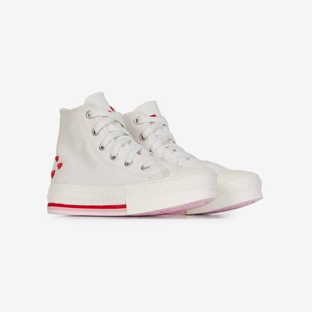 CONVERSE chuck taylor all star CHUCK TAYLOR ALL STAR EVA LIFT HI VALENT WIT/ROZE KIND