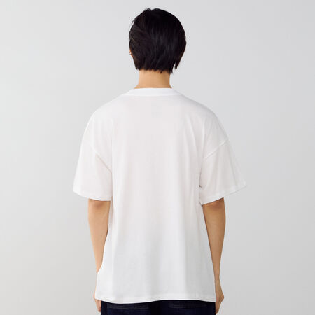 NEW BALANCE TEE SHIRT LINEAR GRAPHIC WIT HEREN