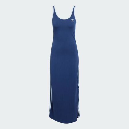 ADIDAS ORIGINALS Maxi robe débardeur Adicolor 3 bandes Night Indigo / White DAMES