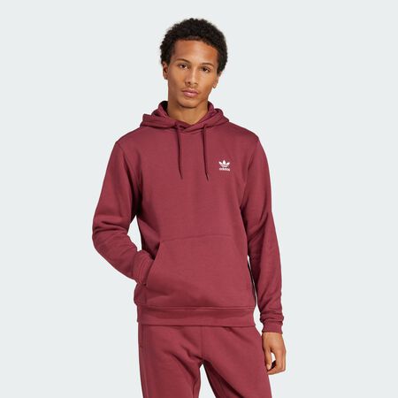 ADIDAS ORIGINALS HOODIE ESSENTIAL TREFOIL BORDEAUXROOD/WIT HEREN
