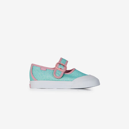 VANS MARY JANE GLITTER BLAUW/ROZE BABY
