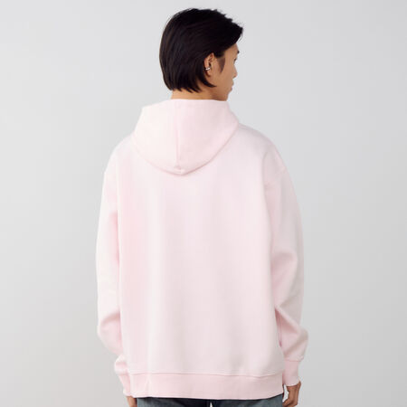 NEW BALANCE HOODIE BOSTON LOGO ROZE/BRUIN HEREN