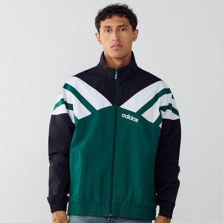 ADIDAS ORIGINALS JACKET FZ TRACKTOP GROEN/ZWART HEREN
