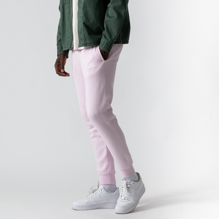 NIKE PANT JOGGER CLUB ROZE/WIT HEREN