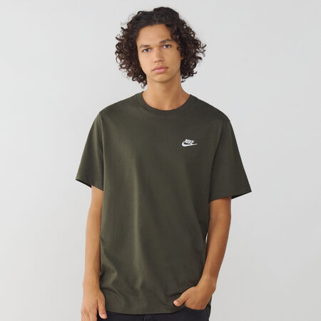 TEE SHIRT CLUB : GROEN/WIT