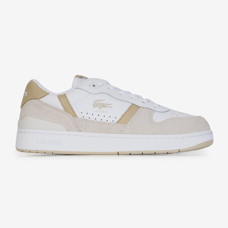 LACOSTE T-CLIP SET WIT/BEIGE DAMES