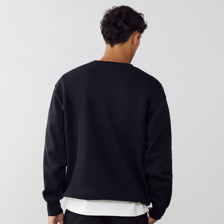 JORDAN CREW ESSENTIAL SWEATER ZWART HEREN