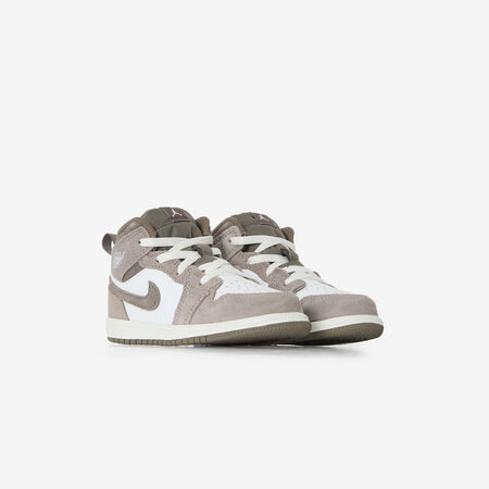 JORDAN air jordan 1 AIR JORDAN 1 MID BRUIN/WIT BABY