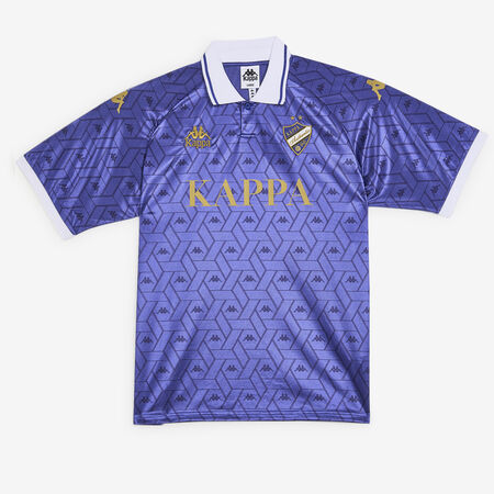 KAPPA MAILLOT JERSEY STRIPED BLAUW/ZILVER HEREN