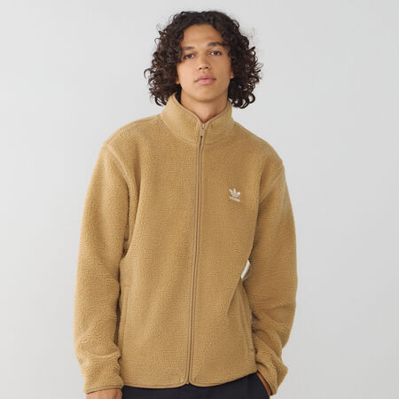 ADIDAS ORIGINALS JACKET FZ TEDDY FLEECE BRUIN/WIT HEREN