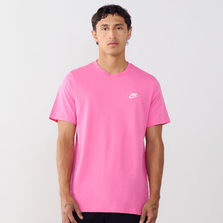 TEE SHIRT CLUB : ROZE/WIT