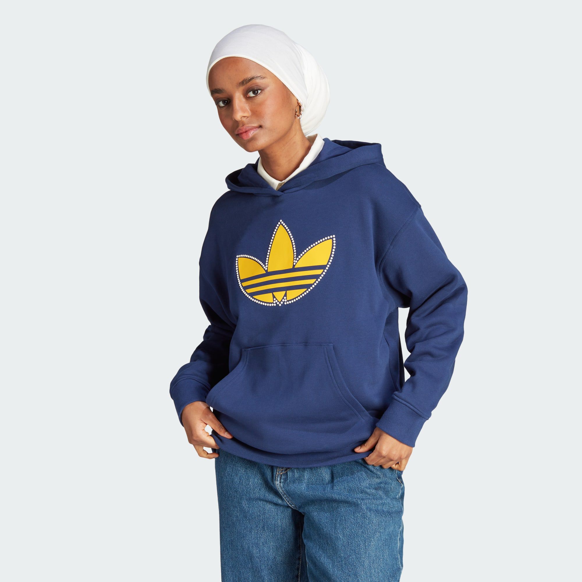 Adidas originals clearance boyfriend trefoil hoodie