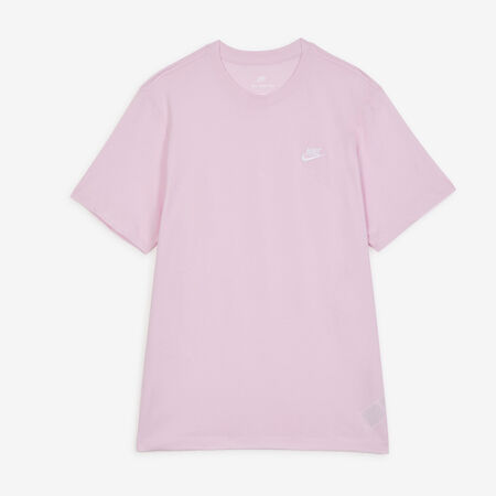 TEE SHIRT CLUB : ROZE/WIT
