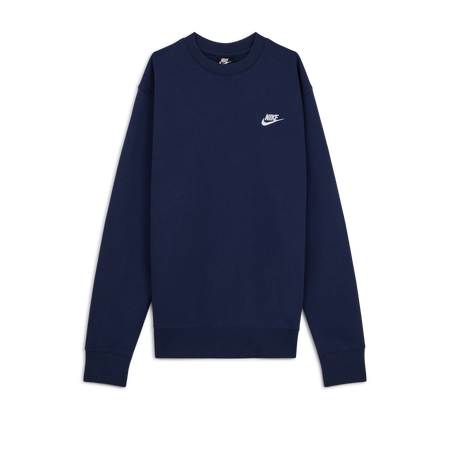 NIKE SWEAT CREW CLUB BLEU/BLANC HEREN