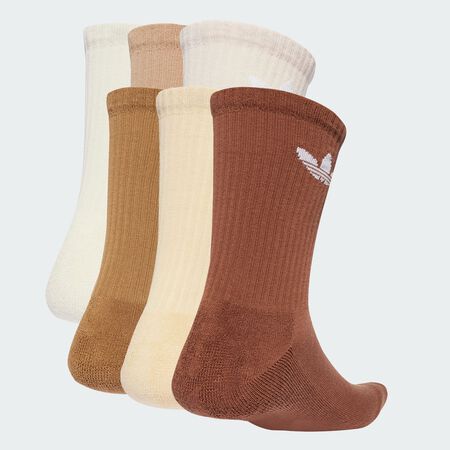 ADIDAS ORIGINALS CHAUSSETTES X6 CREW CUSHION BEIGE/BRUIN UNISEX