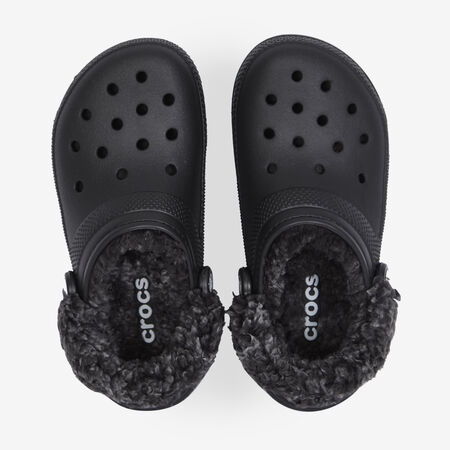 FLEECE LINED CLOG : ZWART