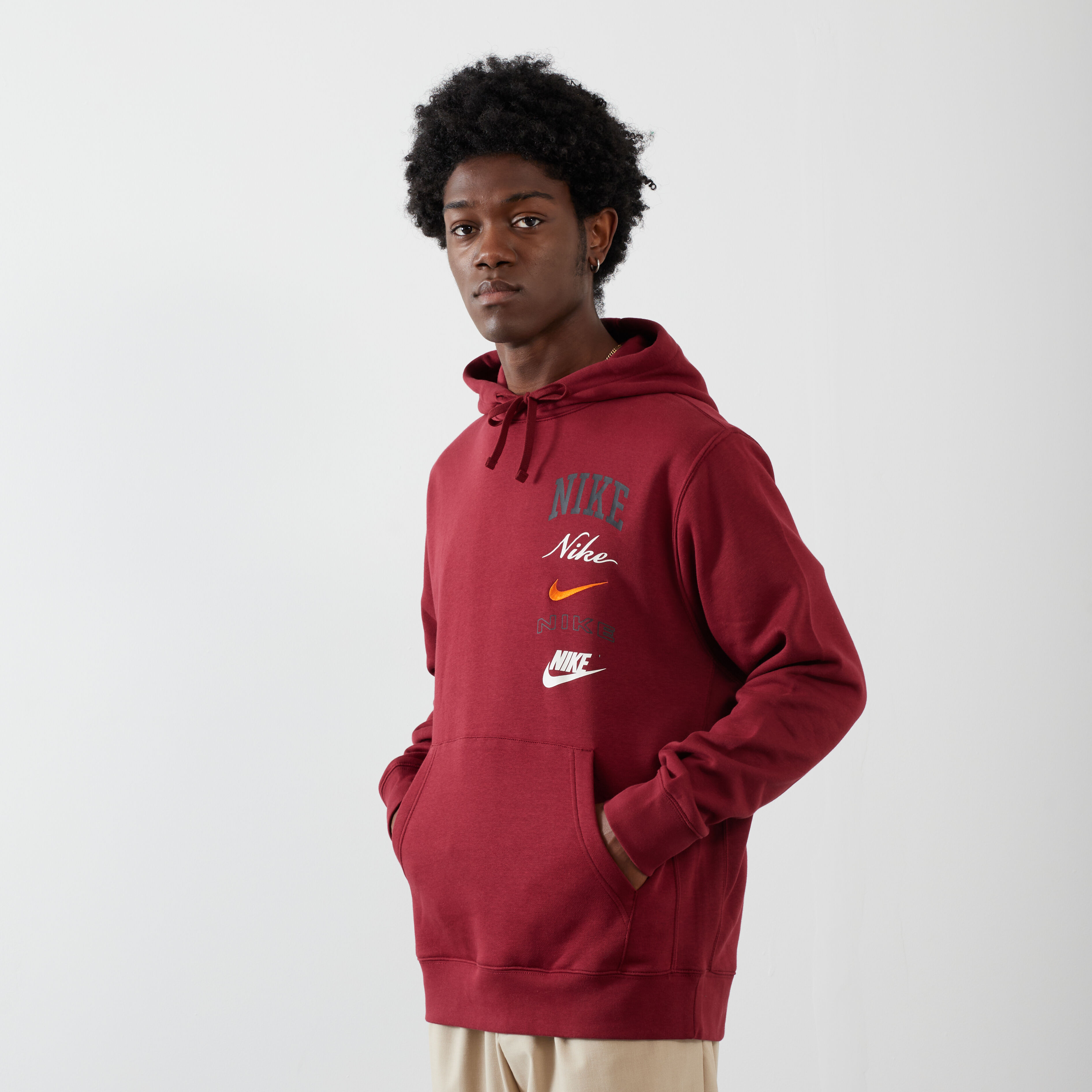 NIKE HOODIE BB STACK BORDEAUXROOD TRUI HEREN Courir