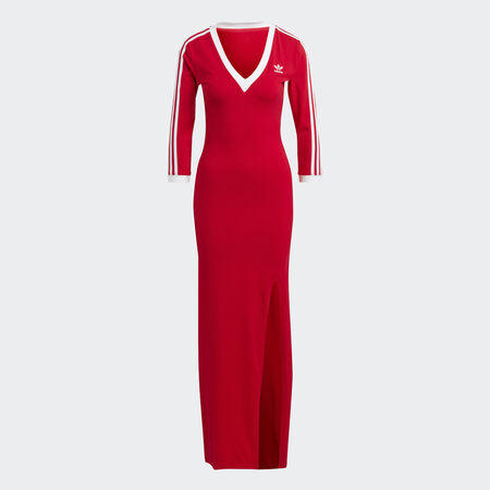 ADIDAS ORIGINALS Robe maxi Adicolor Classics 3-Stripes Better Scarlet DAMES