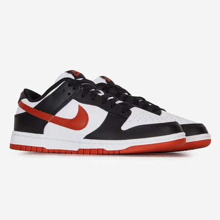 NIKE dunk DUNK LOW ZWART/ROOD HEREN