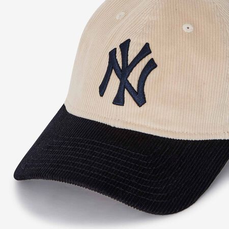 NEW ERA 9TWENTY NY COLOURBLOCK CORD BEIGE/MARINEBLAUW HEREN