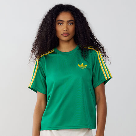 ADIDAS ORIGINALS TEE FIREBIRD GROEN/GEEL DAMES
