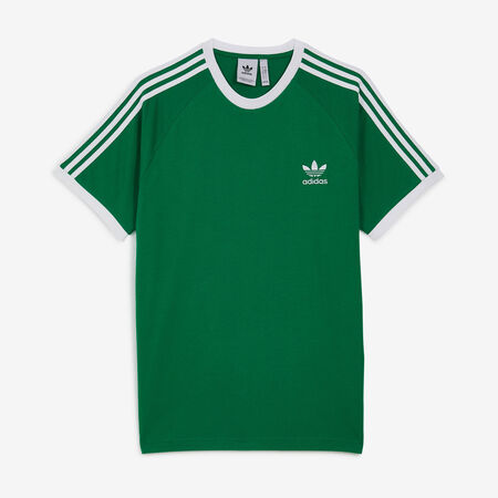 ADIDAS ORIGINALS TEE SHIRT 3 STRIPES GROEN/WIT HEREN