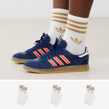 ADIDAS ORIGINALS CHAUSSETTES X3 CREW 3 STRIPES WIT/BRUIN UNISEX