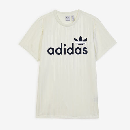 ADIDAS ORIGINALS TEE SHIRT LOGO WIT/MARINEBLAUW DAMES