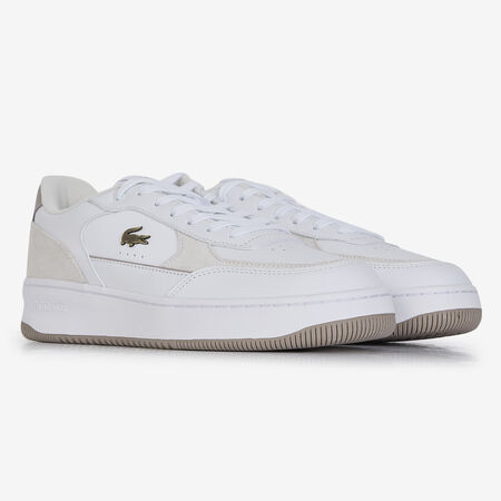 LACOSTE l00 L001 ACE WIT/GRIJS HEREN