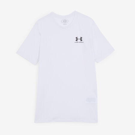 UNDER ARMOUR TEE SHIRT SIDE LOGO WIT DAMES