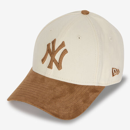 NEW ERA 9FORTY WOMEN NY FAUX SUEDE BEIGE/BRUIN DAMES