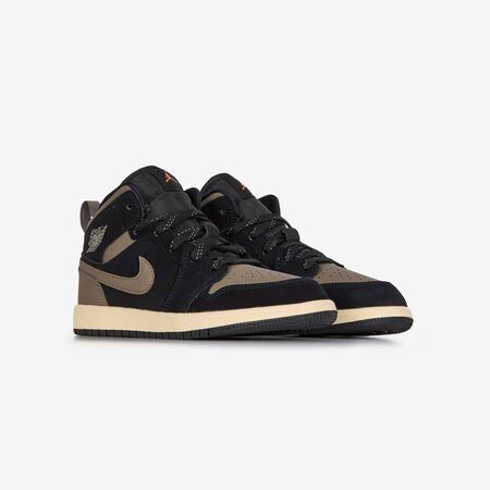 JORDAN air jordan 1 AIR JORDAN 1 MID ZWART/BRUIN KIND