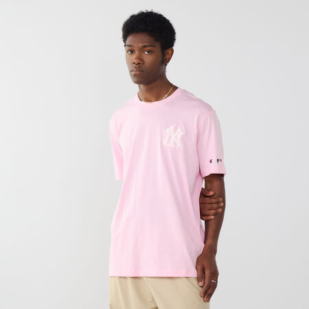 CHAMPION TEE SHIRT NY YANKEES ROZE/ZWART HEREN